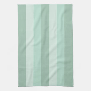 Green Ombre Striped Kitchen Towel