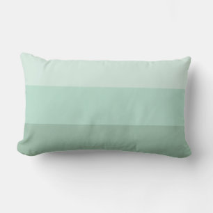 Green Ombre Striped Lumbar Pillow
