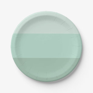 Green Ombre Striped Paper Plates