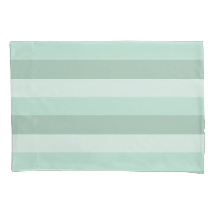 Green Ombre Striped Pillow Case