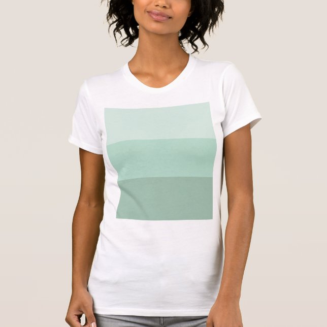 Green Ombre Striped T-Shirt (Front)