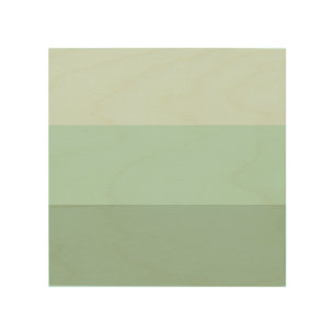 Green Ombre Striped Wood Wall Art