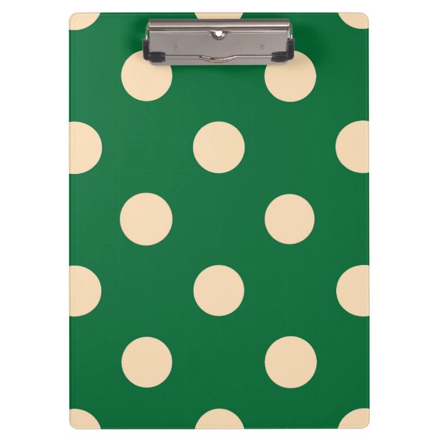 Green on Cream Clipboard (Front)