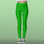 Green on Green Stripes -- St. Patrick's Day Leggings<br><div class="desc">Begorrah! Green on green stripes!  You can't get much greener than that. Wear for St. Patrick's Day,  or whenever you're in a green state of mind.</div>