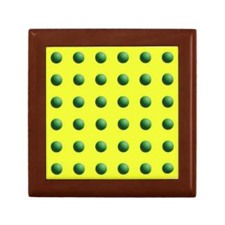 Green on Yellow Gift Box