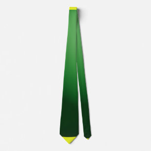 Green on Yellow Neck Tie