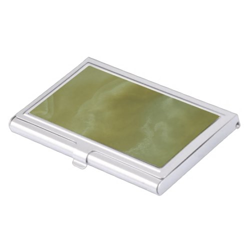 Green Onyx Stone Pattern Background Business Card Holder