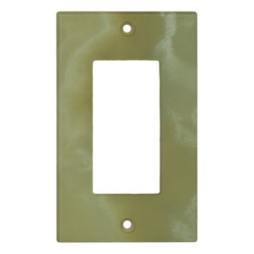 Green Onyx Stone Pattern Background Light Switch Cover
