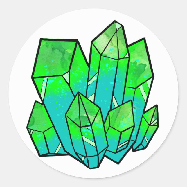 Green Ooze Crystal Sticker (Front)