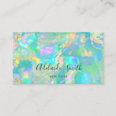 purple opal mineral stone photo business card