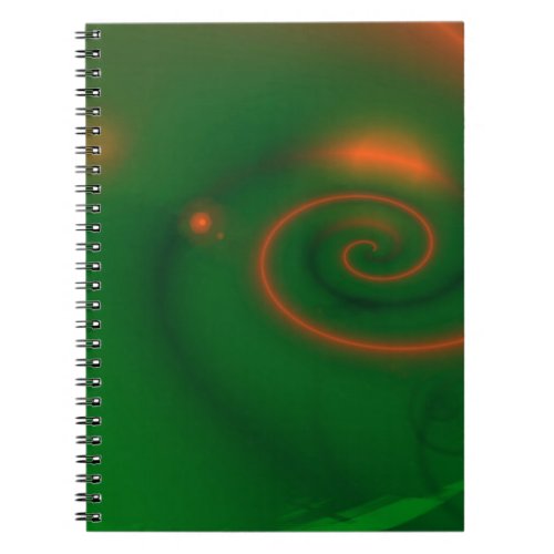 Green  Orange Abstract Notebook