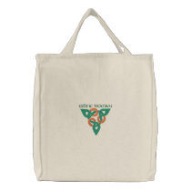 Green & Orange Celtic Irish Knotwork Design