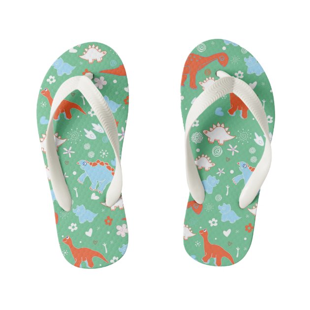 dinosaur flip flops