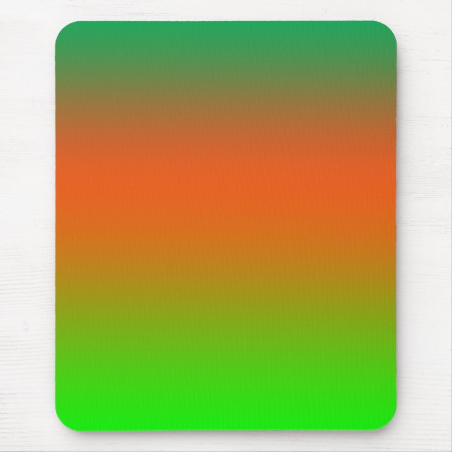Green Orange fantasy colors - mose pad Mouse Pad (Front)