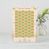 Green Orange Pastel Quran Surah Tracker  (Standing Front)