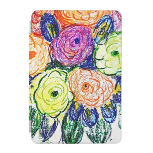 Green Orange Rosas iPad Mini Cover