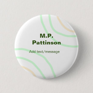 Green orange stripes add name text message simple button