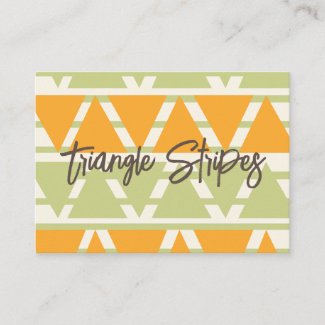 Green Orange Triangle Stripes Pattern