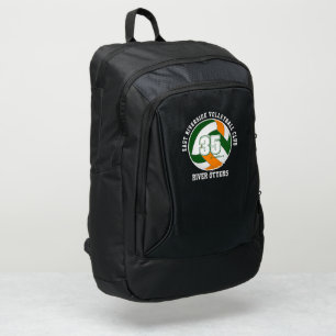 green orange volleyball teens sports team colors port authority® backpack
