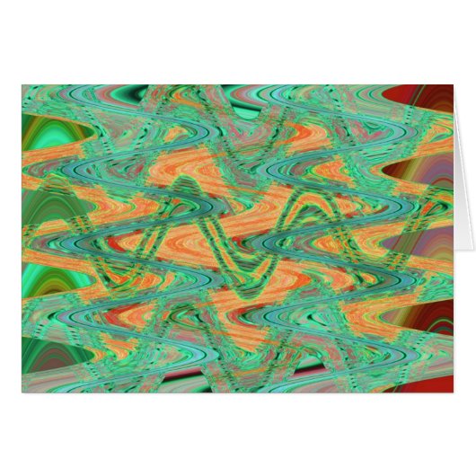 green orange waves cards (Front Horizontal)