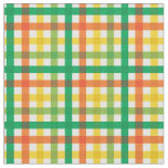 Green, Orange &amp; Yellow Mexican Fiesta Plaid Tartan Fabric