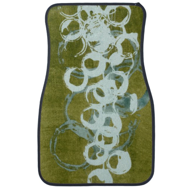 Green Orbs I Car Mat (Front)