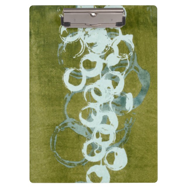 Green Orbs I Clipboard (Front)
