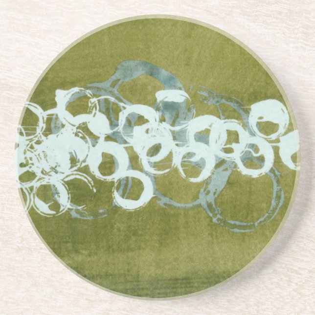Green Orbs I Coaster (Front)