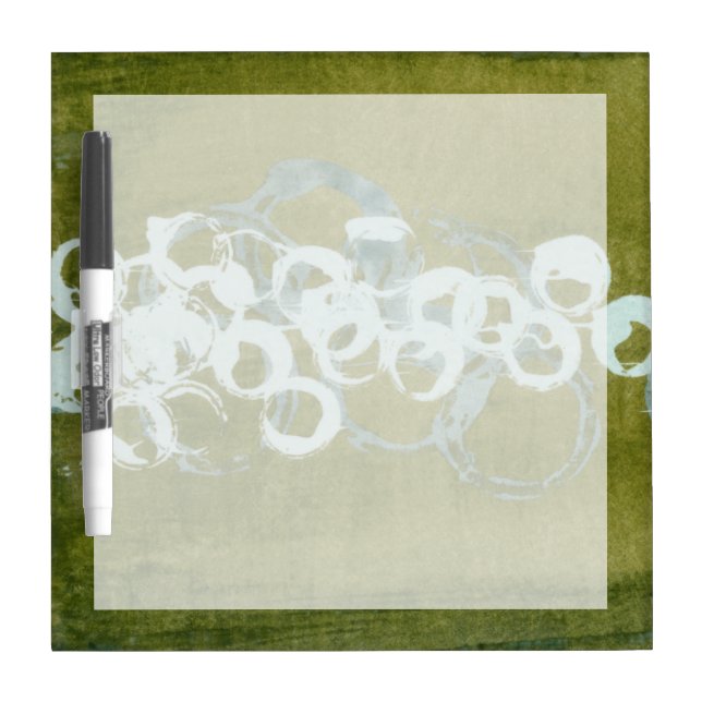 Green Orbs I Dry-Erase Board (Front)