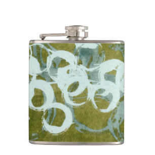 Green Orbs I Flask