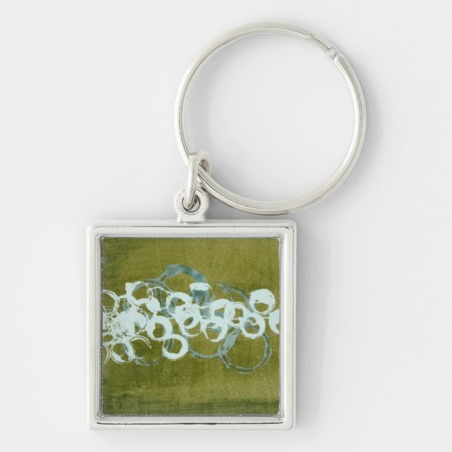 Green Orbs I Keychain (Front)