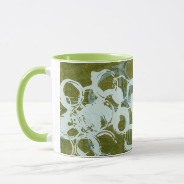 Green Orbs I Mug (Left)