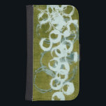 Green Orbs I Wallet Phone Case For Samsung Galaxy S4<br><div class="desc">Home Décor</div>