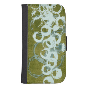 Green Orbs I Wallet Phone Case For Samsung Galaxy S4