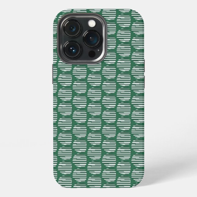 Green Orbs of Interference Iphone Case (Back)