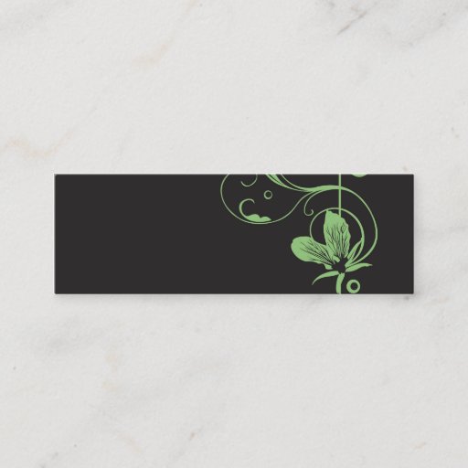 Customizable Green orchid Business Card