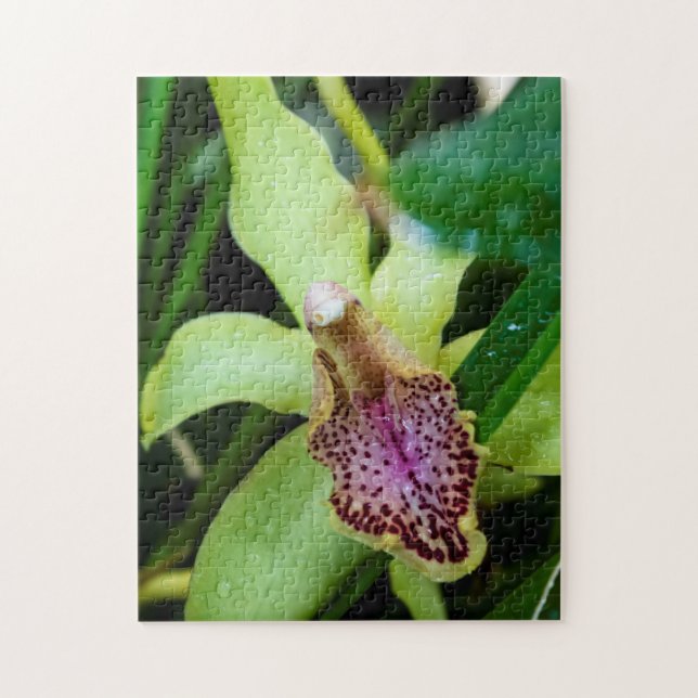 Green Orchid Puzzle (Vertical)