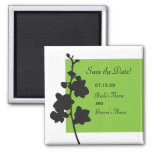 Green Orchid Save The Date Magnet at Zazzle
