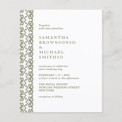 Green Ornamental Frame Flyer