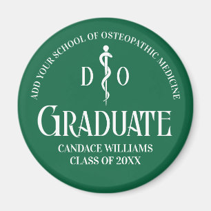 Green Osteopathic Medical School Graduation Party Magnet