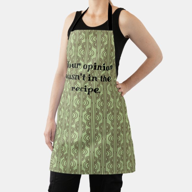 Green Oval Chains  Apron (Insitu)