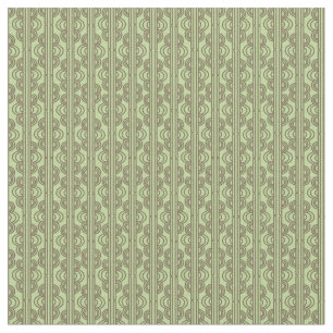 Green Oval Chains  Fabric
