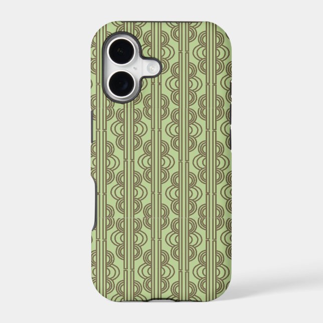 Green Oval Chains  Iphone Case (Back)