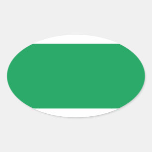 Green Oval Sticker