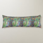 green owl body pillow