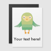 Green owl cartoon (Front/Back)