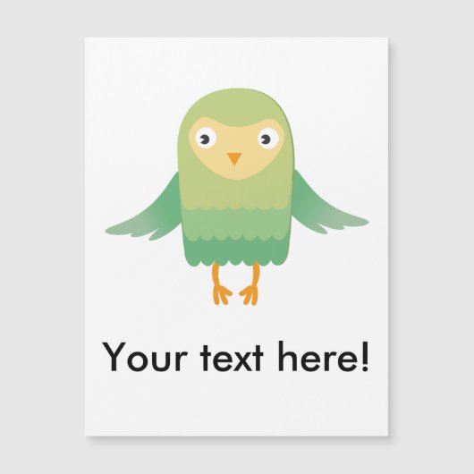 Green owl cartoon (Front)