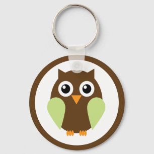 Green Owl Keychain