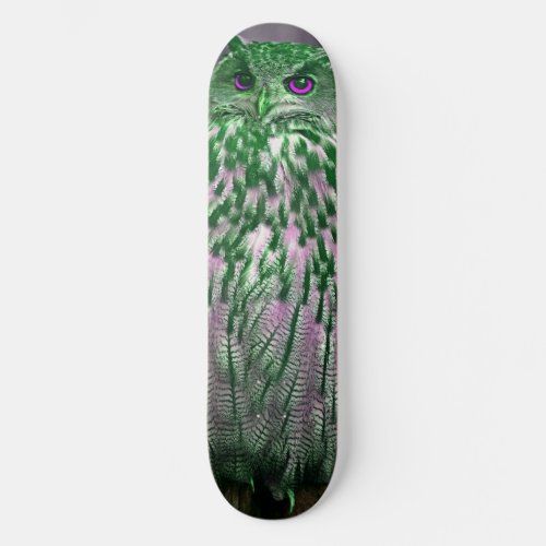 Green Owl Skateboard Deck