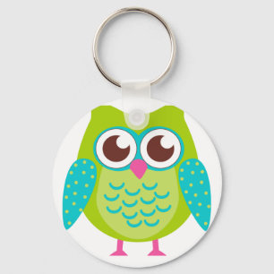 Green Owls Gift Keychain